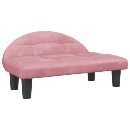 Lit pour chien panier canapé confortable 70 x 52 x 30 cm velours Rose 02_0042902