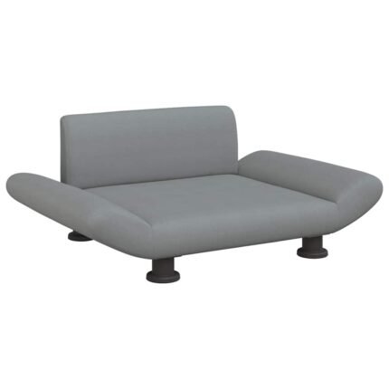 Lit pour chien panier canapé confortable clair 70 x 45 x 28 cm tissu gris 02_0043106