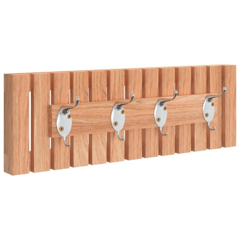 Cintre mural 42 x 8,5 x 14 cm bois massif de noyer 02_0005469