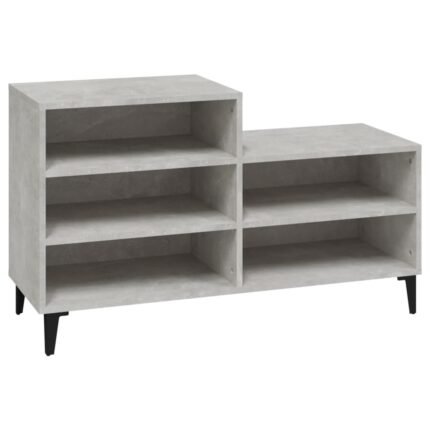 Armoire à chaussures range chaussures rangement meuble entrée couloir salon 102 x 36 x 60 cm bois d'ingénierie gris 02_0021796