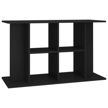 Support base pour aquarium armoire meuble 100 x 40 x 60 cm bois d'ingénierie noir 02_0045038