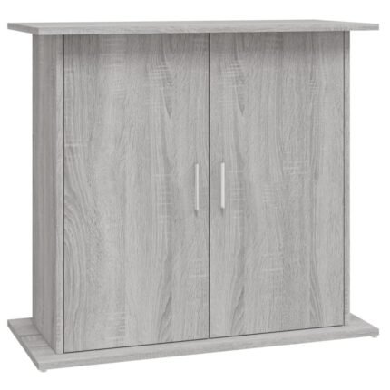 Support base pour aquarium armoire meuble sonoma 81 x 36 x 73 cm bois d'ingénierie gris 02_0045095