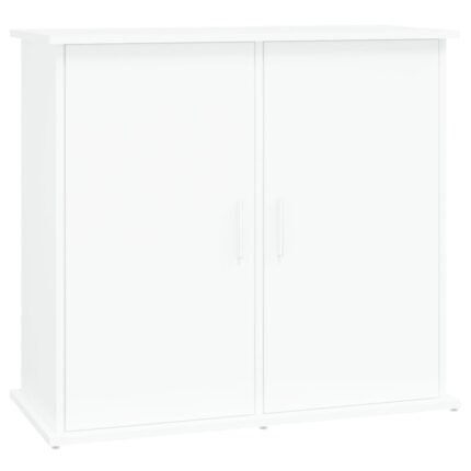 Support base pour aquarium armoire meuble 81 x 36 x 73 cm bois d'ingénierie blanc 02_0045072