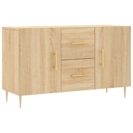 Buffet bahut commode armoire meuble de rangement organisateur cuisine salle de séjour salon sonoma 100 x 36 x 60 cm bois d'ingénierie marron 02_0031472