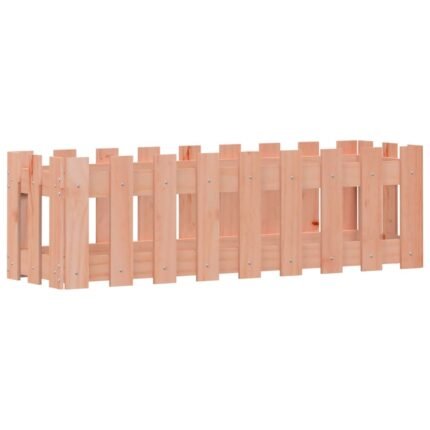 Jardinière bac lit surélevé plantes fleurs terrasse jardin de jardin design de clôture bois douglas massif marron 02_0039826