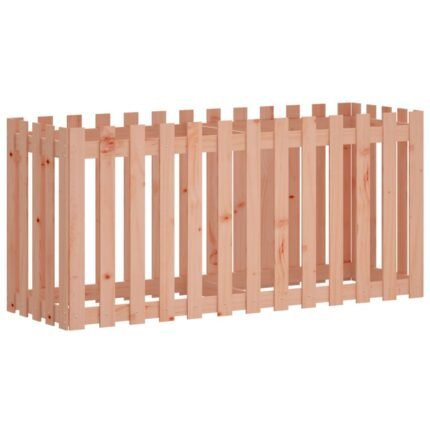 Jardinière bac lit surélevé plantes fleurs terrasse jardin de jardin design de clôture bois douglas massif marron 02_0039824