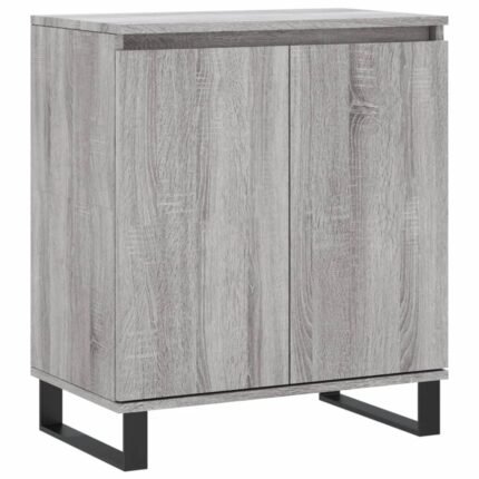 Buffet bahut commode armoire meuble de rangement organisateur cuisine salle de séjour salon sonoma 60 x 35 x 70 cm bois d'ingénierie gris 02_0036415