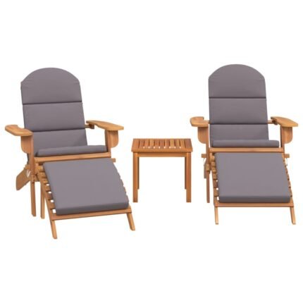 Ensemble de Salon de jardin meuble d'extérieur ensemble de mobilier 3 pièces bois acacia solide 02_0014211