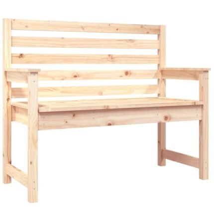 Banc de jardin meuble de patio d'extérieur terrasse 109 x 48 x 91,5 cm bois massif de pin 02_0011162