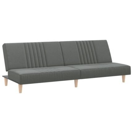 Canapé-lit 200 x 89 x 70 cm tissu gris foncé 02_0019838