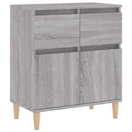 Buffet bahut commode armoire meuble de rangement organisateur cuisine salle de séjour salonsonoma 60 x 35 x 70 cm bois d'ingénierie gris 02_0036400