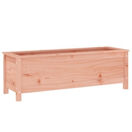 Jardinière bac lit surélevé plantes fleurs terrasse jardin de jardin 119,5 x 40 x 39 cm bois douglas massif marron 02_0039324