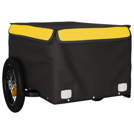 Remorque chariot transport de vélo 30 kg fer jaune 02_0044138
