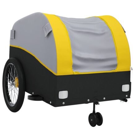 Remorque chariot transport de vélo 45 kg fer jaune 02_0044150