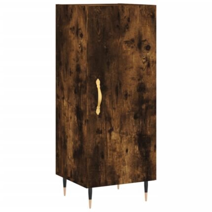 Buffet bahut commode armoire meuble de rangement organisateur cuisine salle de séjour salon 34,5 x 34 x 90 cm bois d'ingénierie marron 02_0030902