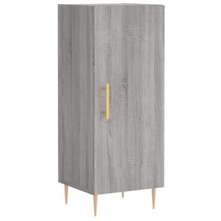 Buffet bahut commode armoire meuble de rangement organisateur cuisine salle de séjour salonsonoma 34,5 x 34 x 90 cm bois d'ingénierie gris 02_0036338