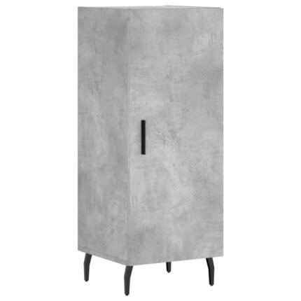 Buffet bahut commode armoire meuble de rangement organisateur cuisine salle de séjour salon 34,5 x 34 x 90 cm bois d'ingénierie gris 02_0031877