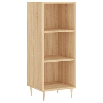 Buffet bahut commode armoire meuble de rangement organisateur cuisine salle de séjour salon sonoma 34,5 x 32,5 x 90 cm bois d'ingénierie marron 02_0031508