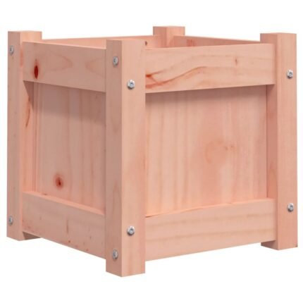 Jardinière bac lit surélevé plantes fleurs terrasse jardin 31 x 31 x 31 cm bois massif de douglas marron 02_0037500