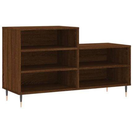 Armoire à chaussures range chaussures rangement meuble entrée couloir salon 102 x 36 x 60 cm bois d'ingénierie brun 02_0021616
