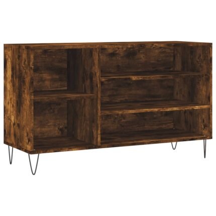 Armoire à chaussures range chaussures rangement meuble entrée couloir salon 102 x 36 x 60 cm bois d'ingénierie brun 02_0021547