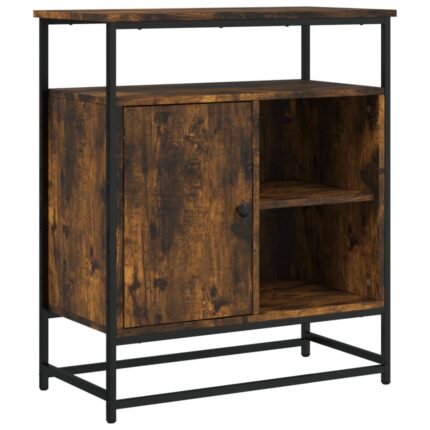 Buffet bahut commode armoire meuble de rangement organisateur cuisine salle de séjour salon 69 x 35 x 80 cm bois d'ingénierie marron 02_0031079