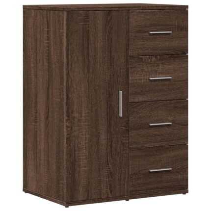 Buffet bahut commode armoire meuble de rangement organisateur cuisine salle de séjour salon 59 x 39 x 80 cm bois d'ingénierie marron 02_0031270