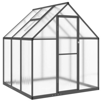 Serre tente abri plante fleur légumes avec cadre de base 169 x 169 x 195 cm aluminium anthracite 02_0044488