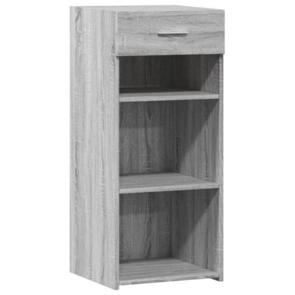 Buffet bahut commode armoire meuble de rangement organisateur cuisine salle de séjour salon sonoma 40 x 42,5 x 93 cm bois d'ingénierie gris 02_0036363