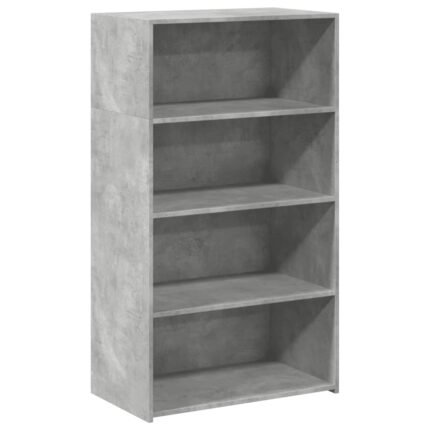 Buffet bahut commode armoire meuble de rangement organisateur cuisine salle de séjour salon haut 70 x 41 x 124 cm bois d'ingénierie gris 02_0034714