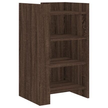 Buffet bahut commode armoire meuble de rangement organisateur cuisine salle de séjour salon 45 x 35 x 75 cm bois d'ingénierie marron 02_0031260