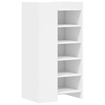 Armoire à chaussures range chaussures rangement meuble entrée couloir salon 52 x 37,5 x 100 cm bois d'ingénierie blanc 02_0021467