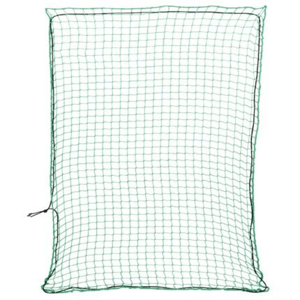 Filet pour remorque couverture de protection d'arrimage cargaison galerie de toit avec corde élastique 3,5 x 3 m PP vert 02_0042208