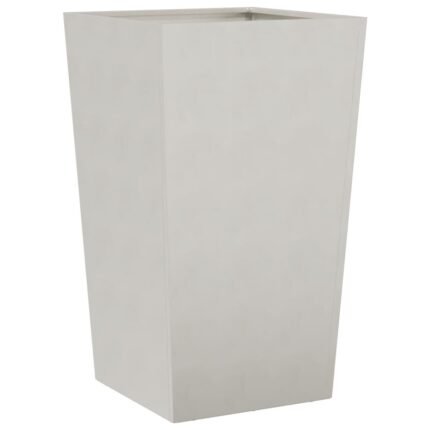 Jardinière bac lit surélevé plantes fleurs terrasse jardin 45 x 45 x 75 cm acier inoxydable gris clair 02_0037612