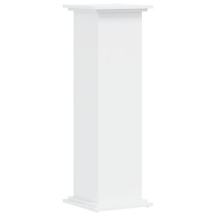 Support pour plantes meuble fleur 33 x 33 x 100 cm bois d'ingénierie blanc 02_0045140