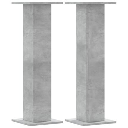 Supports pour plantes meuble fleurs lot de 2 bois d'ingénierie gris 02_0045327