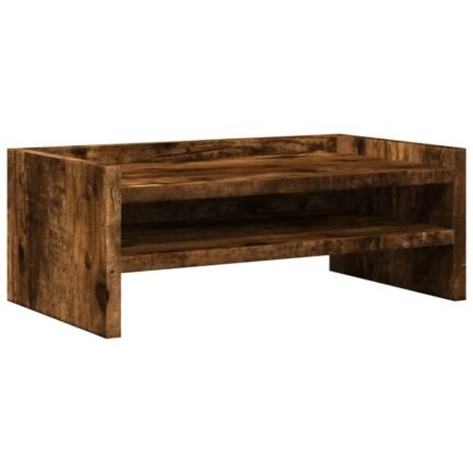 Support de moniteur table meuble bureau 42 x 24 x 16 cm bois d'ingénierie marron 02_0044864