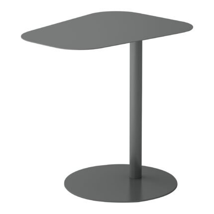 Table d'appoint métal 50 x 50 x 38 cm gris mat 03_0008623