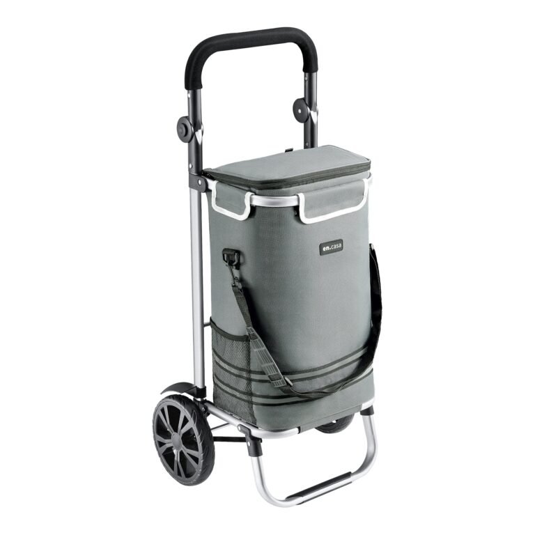 Chariot de courses namborn pliable gris foncé 03_0006701