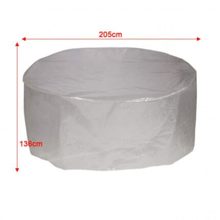 Housse de protection jardin pour îlot transparent 205x136 19_0000967