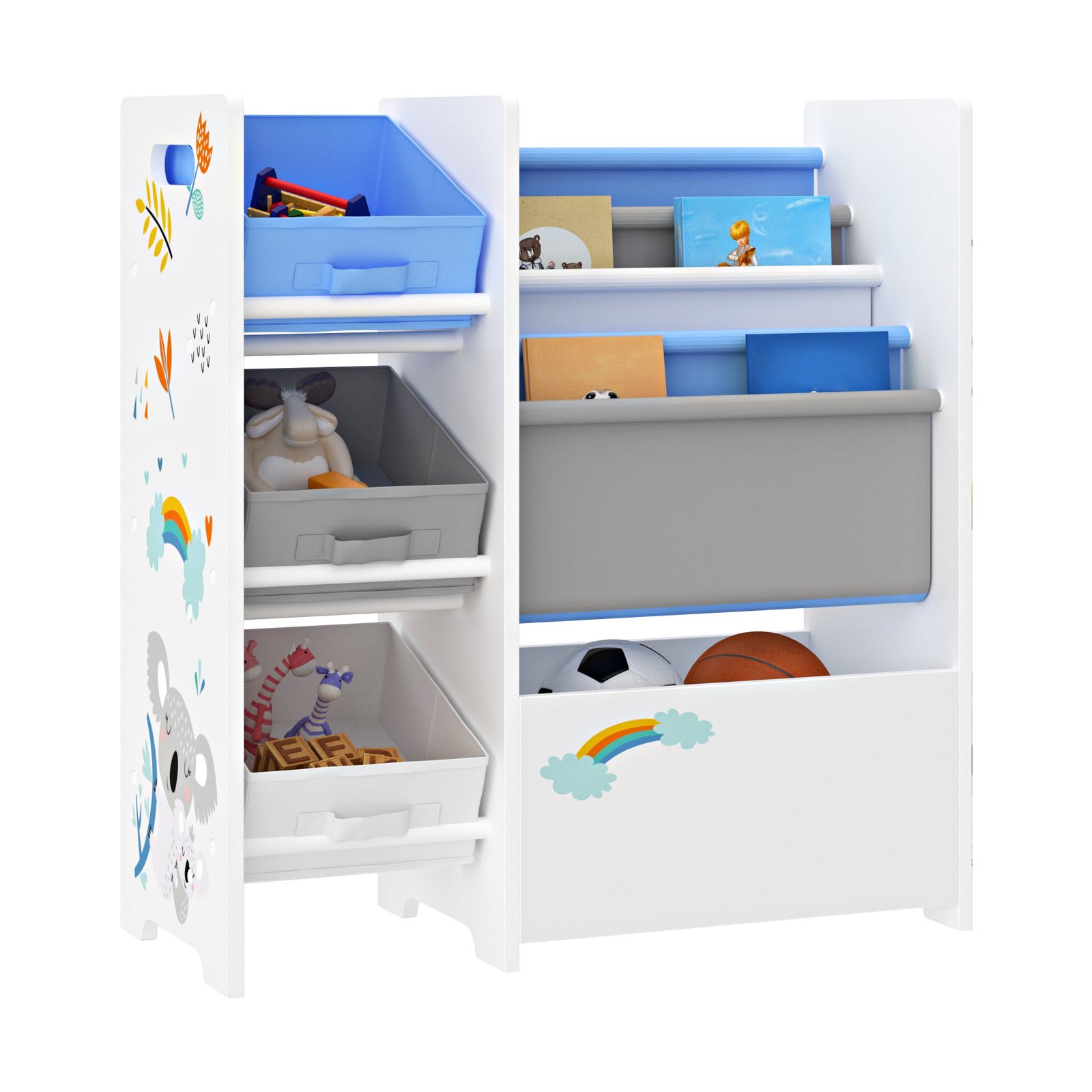 Kinderregal-Buecherregal-Spielzeugregal-Organizer-Aufbewahrungsregal-Regal_PXJW-0123_vorschau