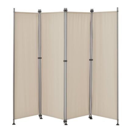 Paravent brise-vue barrière  protection de l'intimité 215 x 170 cm beige 03_0001063