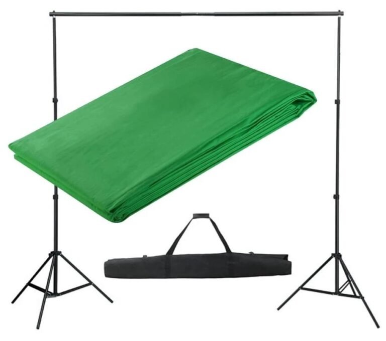 Kit complet studio photo + fond vert sans coutures 3x3  m photo vidéo studio professionnel 1802011/4