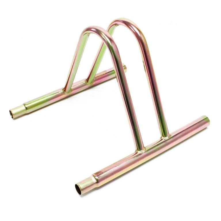 Râtelier au sol pour 1 vélo 39,5 cm argenté montage mural possible acier galvanisé garage pratique 16_0001495