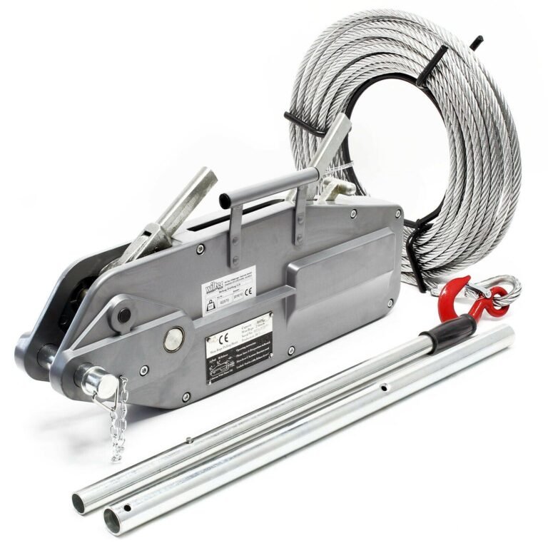 Câble de traction jusqu'à 3200 kg avec 20 m de câble diamètre 16mm pour tirer, tendre et soulever 16_0002831