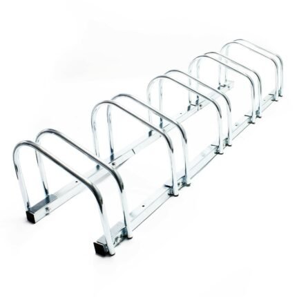 Râtelier au sol pour 5 vélos 130,5 cm métal galvanisé bicyclette 16_0001501